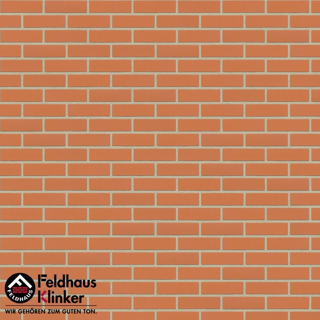 Фасадная плитка ручной формовки Feldhaus Klinker R220 terracotta liso NF14, 240*14*71 мм