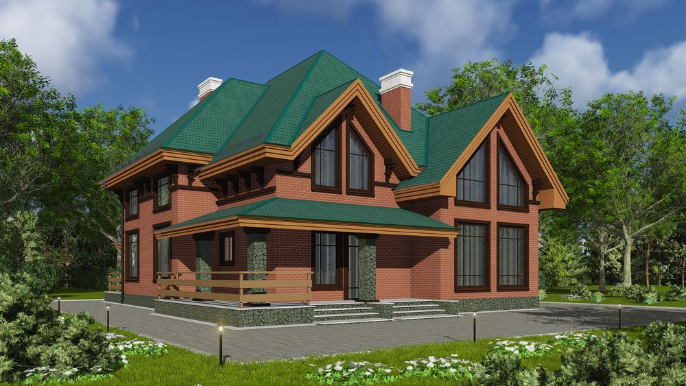 Облицовочный пустотелый, М-150,120x250x88, бордовый, Керма