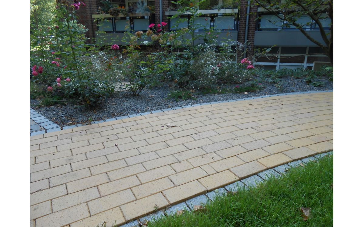 Тротуарная клинкерная брусчатка Vandersanden Pisa желтая, 200*100*45 мм