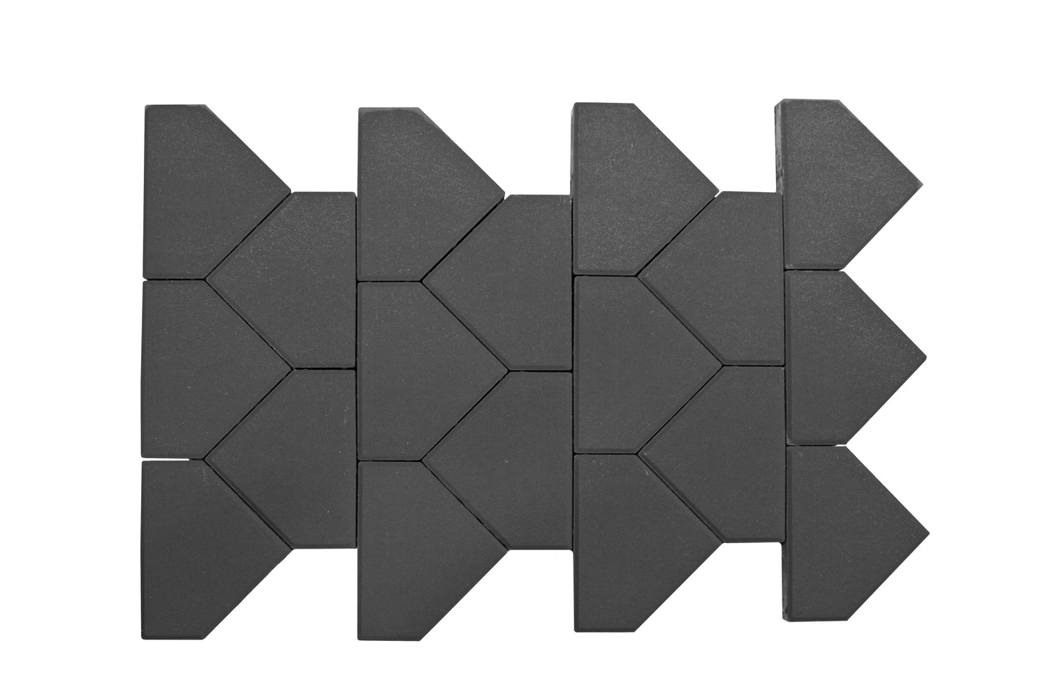 Тротуарная плитка BRAER II «Тиара» СЕРЫЙ