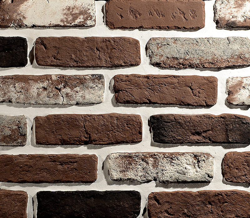 Декоративный облицовочный кирпич Квебек «под кирпич ручной формовки», EcoStone